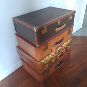 SET 6 VALIGIE VINTAGE PELLE 