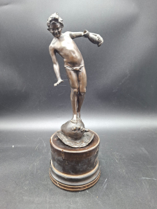SCULTURA IN BRONZO ACQUAIOLO FINRMATA GA