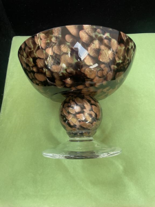 VASO IN VETRO MACULATO MURANO