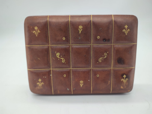 SCATOLA PORTA SIGARETTE IN PELLE VINTAGE