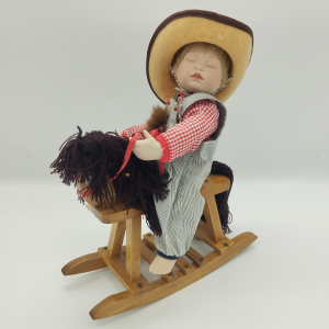 BAMBOLOTTO CERAMICA CAVALLO A DONDOLO