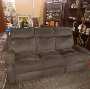 DIVANO MODERNO TRE POSTI CON RECLINABILI