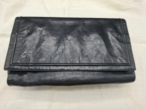 POCHETTE PELLE NERA VINTAGE