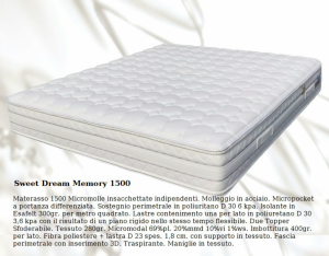MATERASSO MATRIMONIALE 160X190 NUOVO